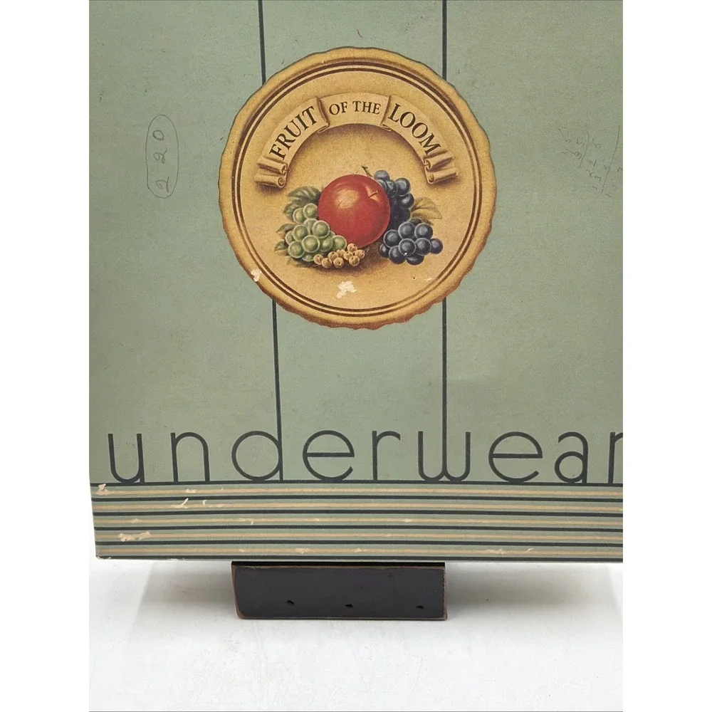 Vintage 50's Fruit Of The Loom Underwear Tee Shirts Box Original Factory Issue